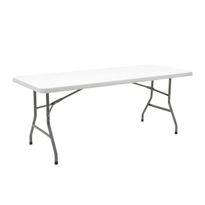 Τραπέζι catering-συνεδρίου Aprilia pakoworld λευκό μονοκόμματη επιφάνεια 183x76x74εκ