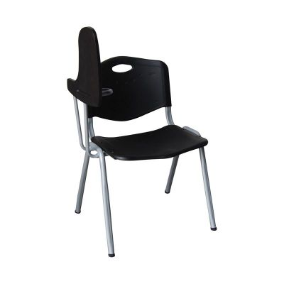 STUDY Καρέκλα - Θρανίο Μέταλλο Βαφή Silver, PP Μαύρο