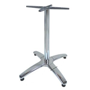 ROMAN 4ΝΥΧΗ 63X63X72εκ.(Σ/Ρ)ΒΑΣΗ ΑΛΟΥΜ./INOX ΜΕ ΡΕΓ/ΡΟΥΣ