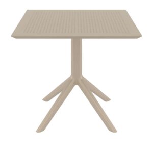 SKY TAUPE 80X80X74εκ. ΤΡΑΠΕΖΙ ΠΟΛ/ΝΙΟΥ