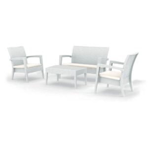 MIAMI SET WHITE ΜΕ ΜΑΞ.(1ΚΑΝ.+2ΠΟΛ+ΤΡΑΠ.92Χ53εκ.)ΠΟΛ/ΝΙΟΥ