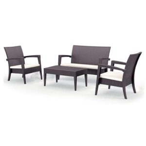 MIAMI SET BROWN ΜΕ ΜΑΞ.(1ΚΑΝ.+2ΠΟΛ+ΤΡΑΠ.92Χ53εκ.)ΠΟΛ/ΝΙΟΥ