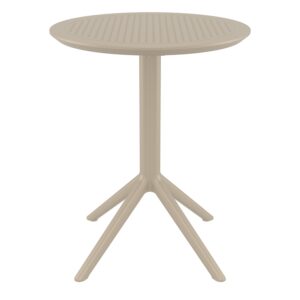 SKY TAUPE Φ60X74εκ. ΤΡΑΠΕΖΙ ΠΤΥΣ/ΝΟ ΠΟΛ/ΝΙΟΥ