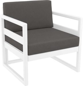 MYKONOS ΜΑΞΙΛΑΡΙ ΠΛΑΤΗΣ DARK GREY 65Χ35Χ16/9εκ.
