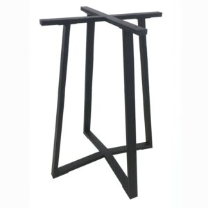 BISTRO ΨΗΛΗ 60X60X105εκ. ΒΑΣΗ ΜΕΤΑΛΛΙΚΗ ΜΕ ΡΕΓ/ΡΟΥΣ ΜΑΥΡΗ