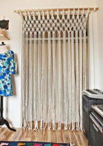 ΚΟΥΡΤΙΝΑ (RAIN 110) MACRAME ΔΙΑΣΤΑΣΕΙΣ.110*230ΕΚ. ΥΙΚΟ.100%ΒΑΜΒΑΚΙ