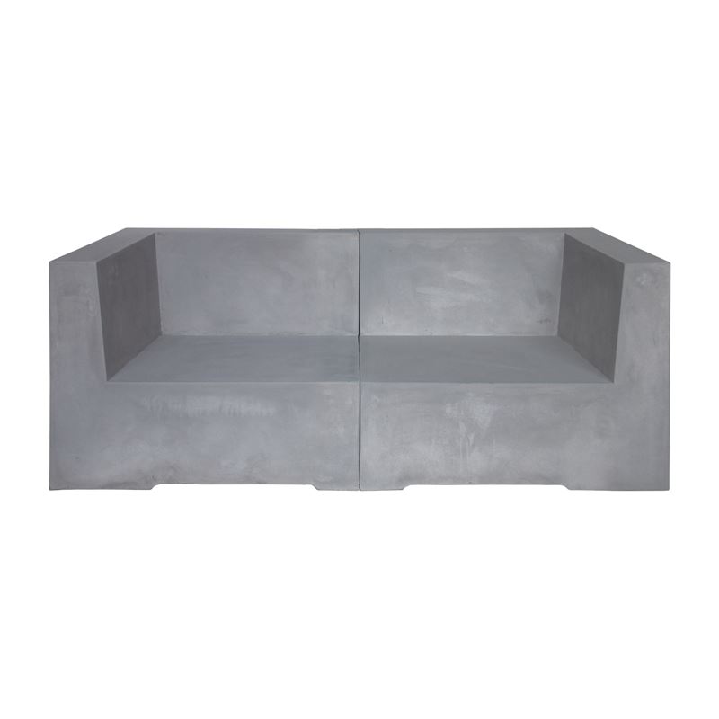 Concrete 2Θέσιος Kαναπές Κήπου - Βεράντας, Cement Grey