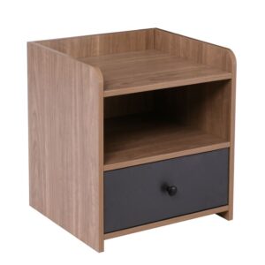ORIENT Κομοδίνο με 1 Συρτάρι, Απόχρωση Sonoma Oak-Grey