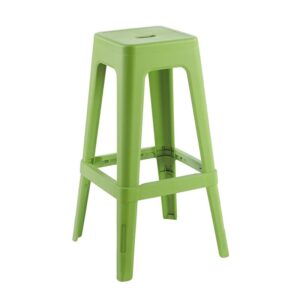 RELIX PP Σκαμπό BAR Στοιβαζόμενο, PP Απόχρωση Lime
