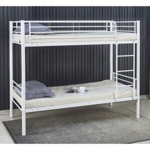 TIVOLI Κρεβάτι Κουκέτα Μέταλλο Βαφή Άσπρο