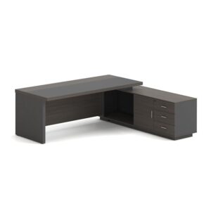 VIP Γραφείο Δεξιά Γωνία, Απόχρωση Grey Walnut