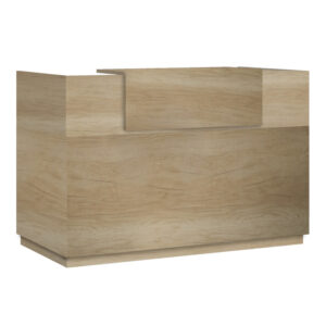 Γραφείο reception Lotus pakoworld σε χρώμα φυσικό 200x70x110εκ