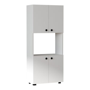 Στήλη Guzel pakoworld σε λευκή απόχρωση 60x31.4x140εκ