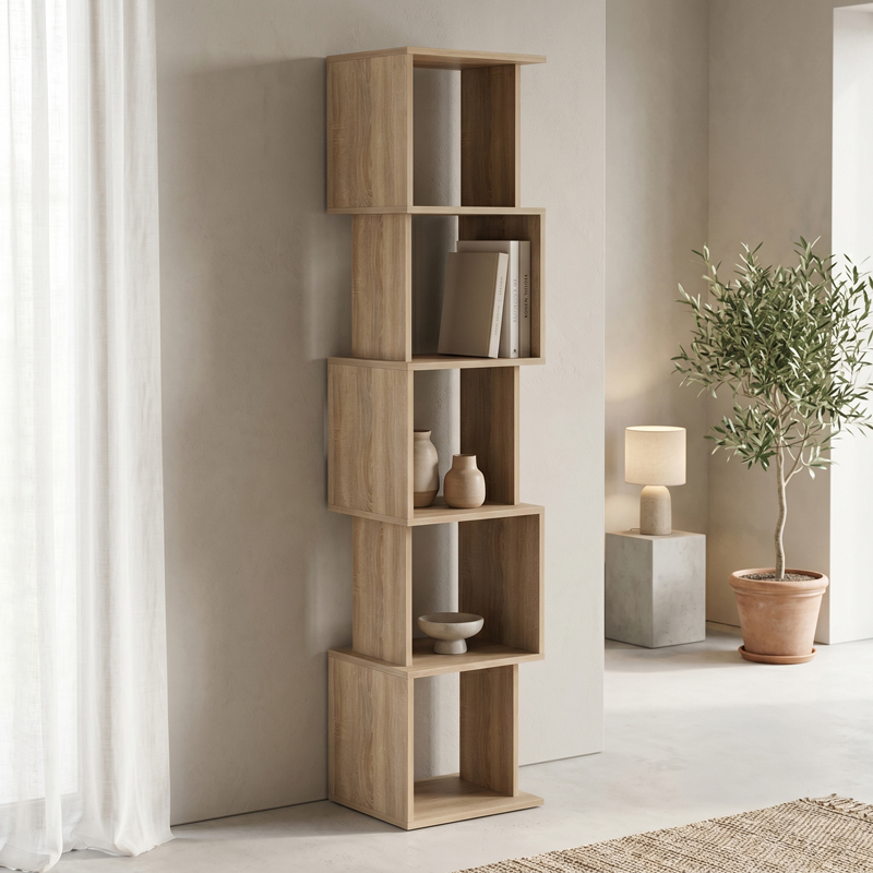 Βιβλιοθήκη Cubik pakoworld sonoma 35x30x161εκ