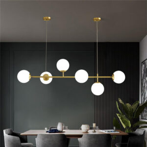 Φωτιστικό οροφής Bemfy pakoworld led χρυσό μεταλλικό 120x15x15εκ
