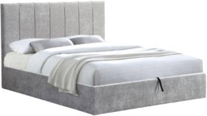 Επενδυμένο κρεβάτι Denzel-Γκρι-160x200-Lift-Storage