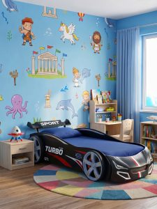 Παιδικό Κρεβάτι Turbo plus-Μαύρο