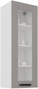 Κρεμαστό ντουλάπι Nelor 40 GS 108 1F-Γκρι σπέσιαλ - Λευκό