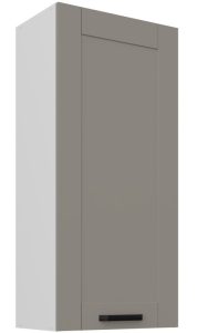 Κρεμαστό ντουλάπι Nelor 50 G 108 1F-Γκρι σπέσιαλ - Λευκό