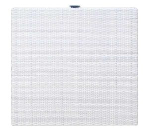 WICKER TOP Επιφάνεια Τραπεζιού Alu/Wicker Ice White/Γυαλί
